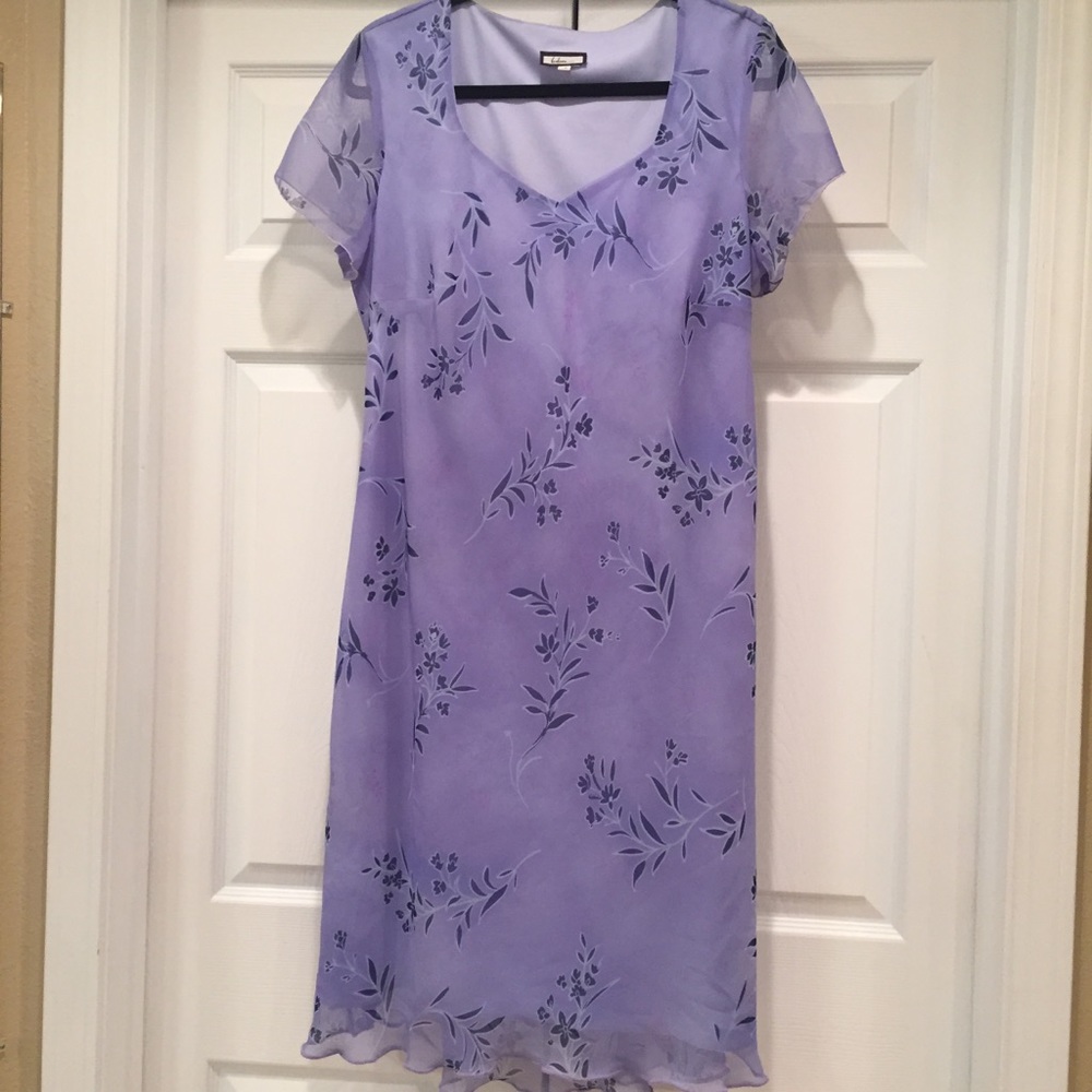 Believe Purple Floral Dress